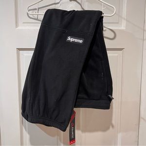 Supreme Sweatpants Fleece Black Medium